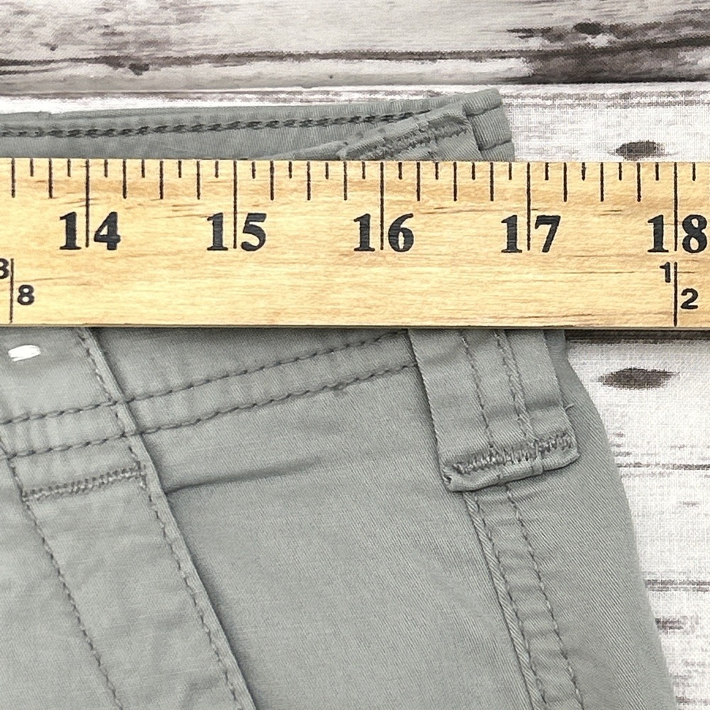 Hollister Super Baggy Cargo Pants Mens Size 34x30 Light Green Utility Y2K Cotton - Picture 4 of 10